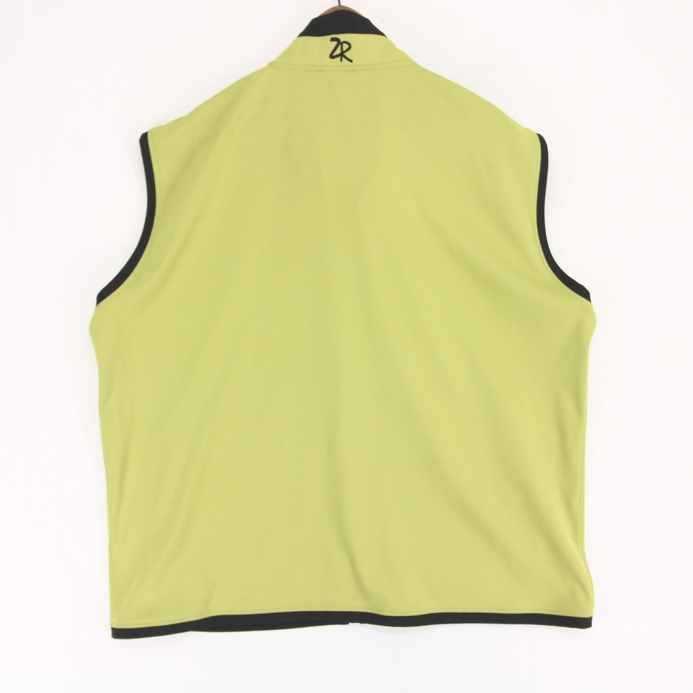 Zero Restriction Vest Mens XXL Lime Green Full Zip Softshell Golf Windproof - Picture 2 of 7